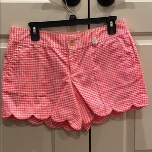 Lilly Pulitzer Neon Gingham Scallop Short